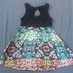 Fun patterned party dress